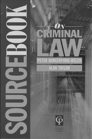 Sourcebook on criminal law