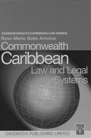 Commonwealth Caribbean law and legal systems by Rose-Marie Belle Antoine