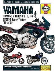 Yamaha TDM850, TRX850 & XTZ750 service & repair manual