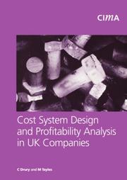 Cost system design and profitability analysis in UK companies