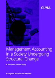 Management accounting in a society undergoing structural change : a southern African study