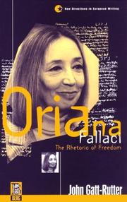 Cover of: Oriana Fallaci: the rhetoric of freedom