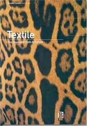 Cover of: Textile, Volume 1, Issue 1: The Journal of Cloth and Culture (Textile)