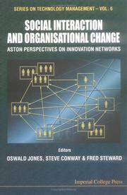 Social interaction and organisational change : Aston perspectives on innovation networks