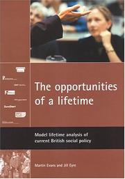 The opportunities of a lifetime : model lifetime analysis of current British social policy