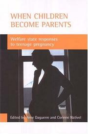 When children become parents : welfare state responses to teenage pregnancy