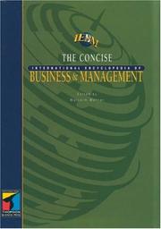 Concise international encyclopedia of business and management