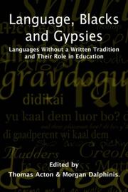 Language, blacks and gypsies : languages without a written tradition and their role in education