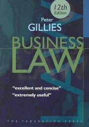 Business law by Peter Gillies