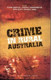 Cover of: Crime in Rural Australia