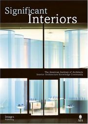 Cover of: Significant Interiors by Melina Deliyannis, Diana M. H. Brenner