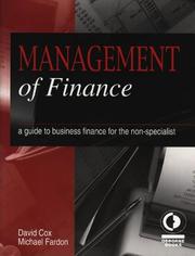 Management of finance : a guide for the non-specialist