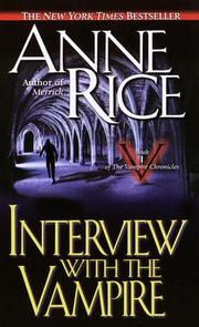 Book: Interview With the Vampire By Anne Rice