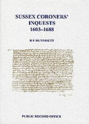 Sussex coroners' inquests 1603-1688