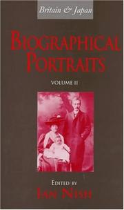 Cover of: Britain and Japan: Biographical Portraits (Britain & Japan)