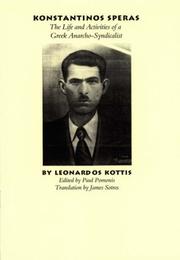 Konstantinos Speras : the life and activities of a Greek anarcho-syndicalist