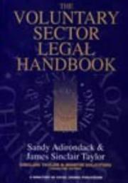 The voluntary sector legal handbook