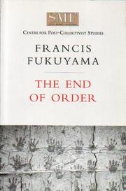 Cover of: The End of Order (SMF Centre for Post-Collectivist Studies)