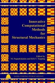 Cover of: Innovative computational methods for structural mechanics