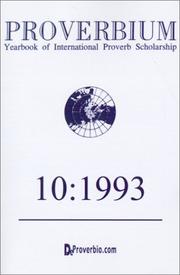 Cover of: Proverbium | Wolfgang Mieder