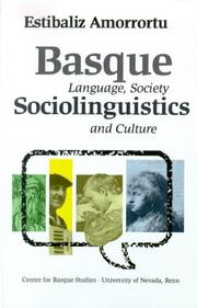 Cover of: Basque Sociolinguistics by Estibaliz Amorrortu