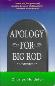 Cover of: Apologies for Big Rod, or, The defiler