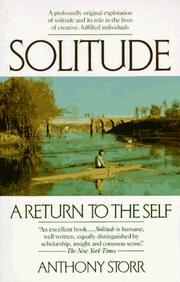 Cover of: Solitude by Anthony Storr