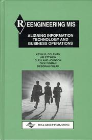 Reengineering MIS by Kevin G. Coleman, Jim Ettwein, Clelland Johnson, Dick Pigman, Deborah Pulak