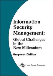 Cover of: Information Security Management : Global Challenges In the New Millennium