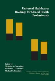 Cover of: Universal healthcare: readings for mental health professionals