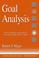 Cover of: Goal analysis