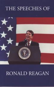 Cover of: The speeches of Ronald Reagan