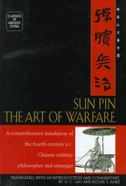 Cover of: Sun Pin: The Art of Warfare (Classics of Ancient China)