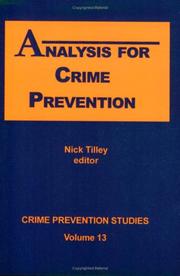 Analysis for crime prevention