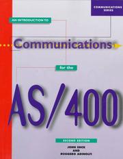 Cover of: Introduction to Communications for the As/400