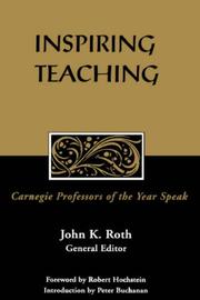 Cover of: Inspiring teaching: Carnegie Professors of the Year speak
