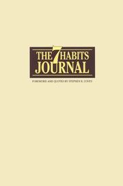 Cover of: The 7 Habits Journal