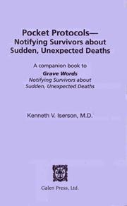 Cover of: Pocket Protocols For Notifying Survivors About Sudden, Unexpected Deaths