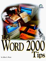 Cover of: 1001 Word 2000 tips