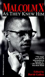 Cover of: Malcolm X: As They Knew Him
