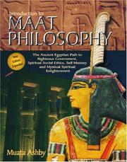 Cover of: Introduction to Maat Philosophy
