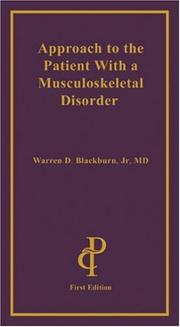 Cover of: Approach to the patient with a musculoskeletal disorder