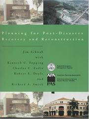 Cover of: Planning for post-disaster recovery and reconstruction