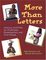 Cover of: More Than Letters: Literacy Activities for Preschool, Kindergarten, and First Grade