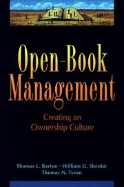 Open-book management by Barton, Thomas L.