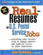 Cover of: Real-resumes for U.S. Postal service jobs: --including real resumes used to change careers and transfer skills to other industries