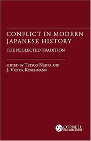 Cover of: Conflict in Modern Japanese History: The Neglected Tradition
