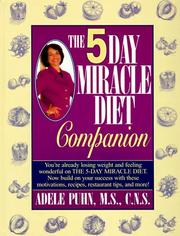 Cover of: The 5-day miracle diet companion by Adele Puhn