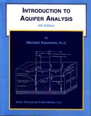 Cover of: Introduction to aquifer analysis