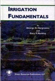 Irrigation fundamentals by George H. Hargreaves